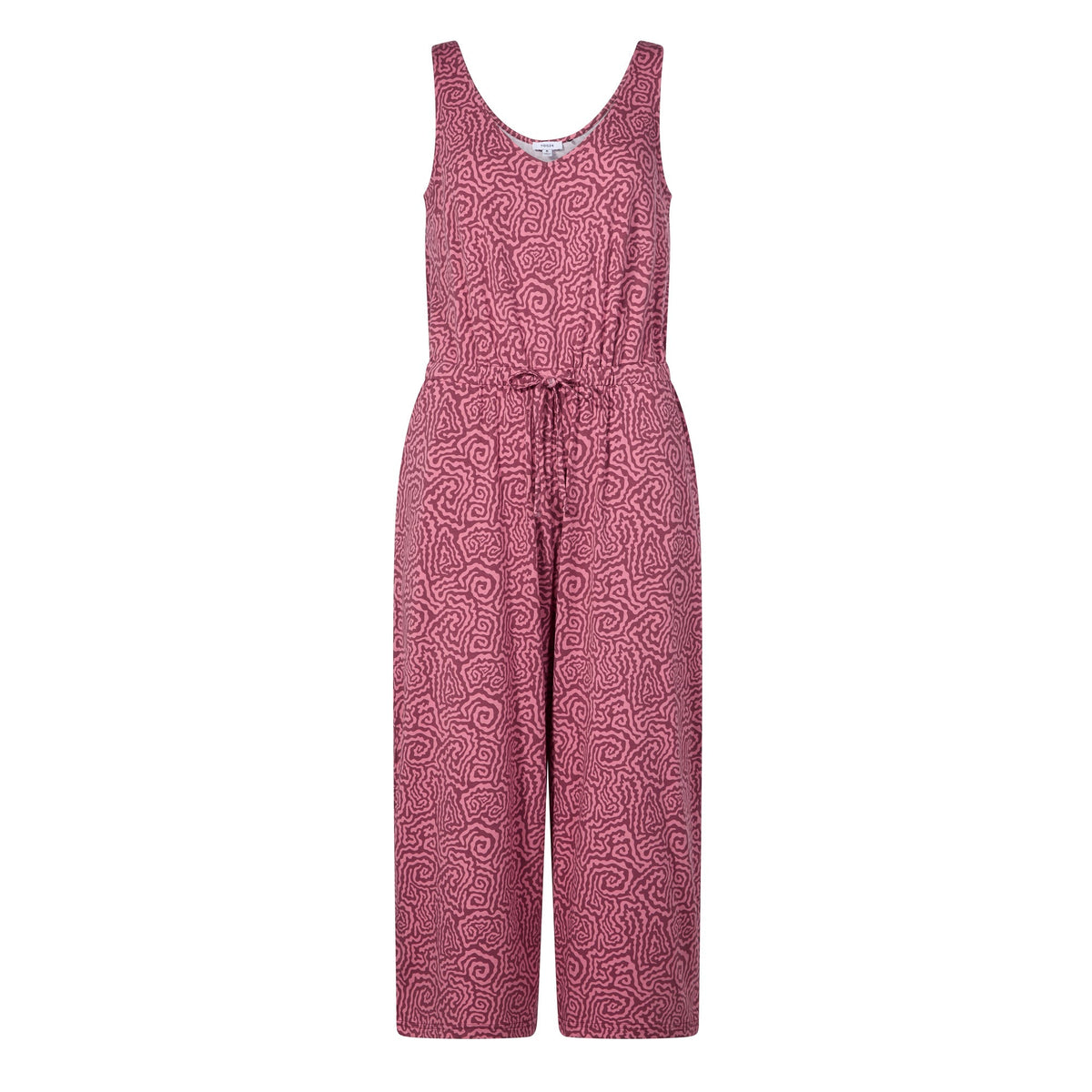 Emmie Womens Supersoft Jumpsuit - Black Raspberry Wiggle Print