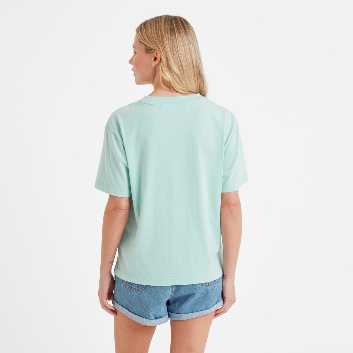 Erica Womens 100% Cotton Supersoft T-Shirt - Aqua Mist