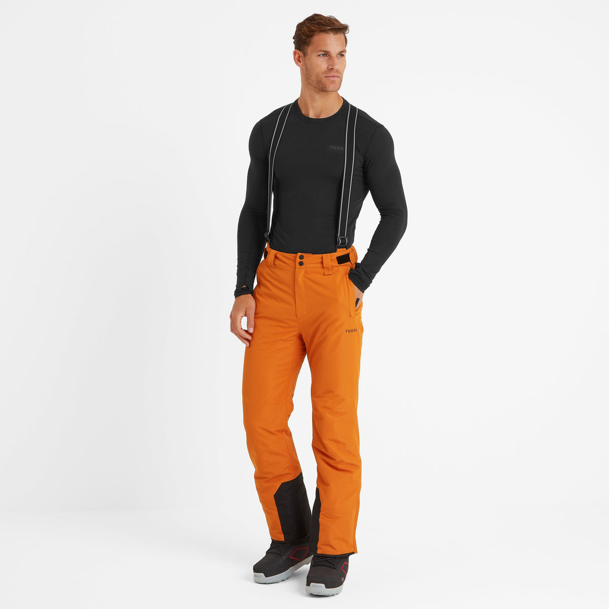 Falcon Mens Salopettes - Dark Orange
