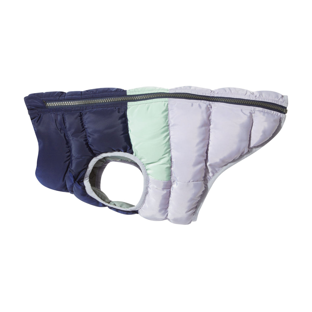 Fetch Padded Dog Coat M - Oxford Blue/Light Mist/Lavender Grey