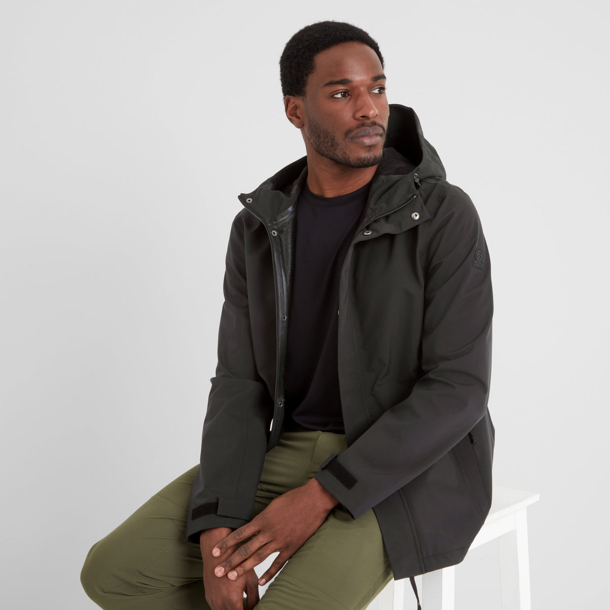 Flynn Mens Waterproof Jacket - Black