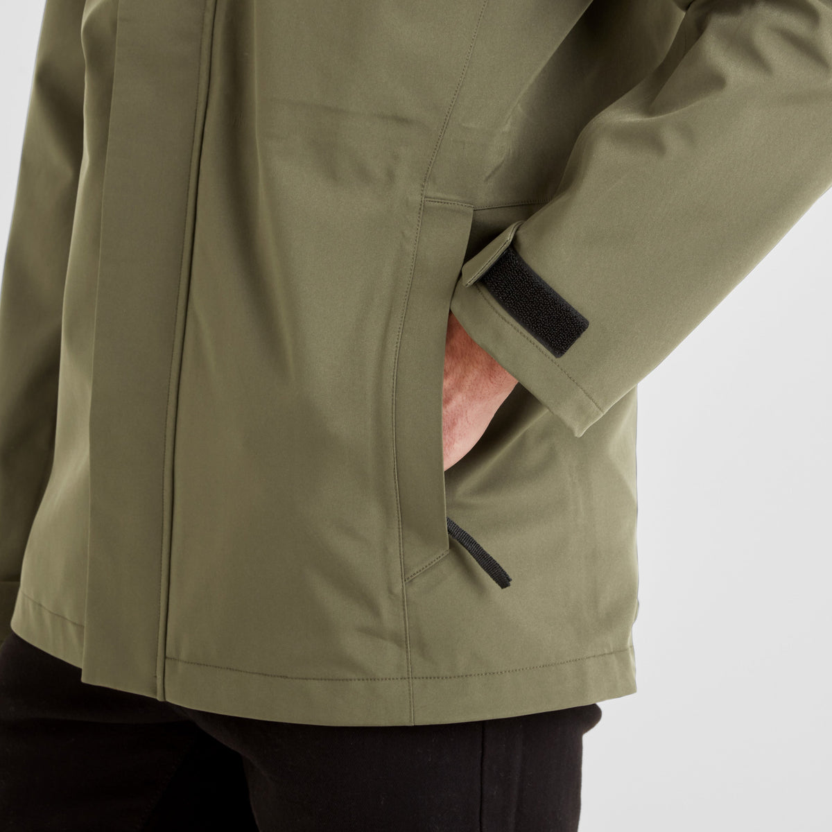 Flynn Mens Waterproof Jacket - Moss Green