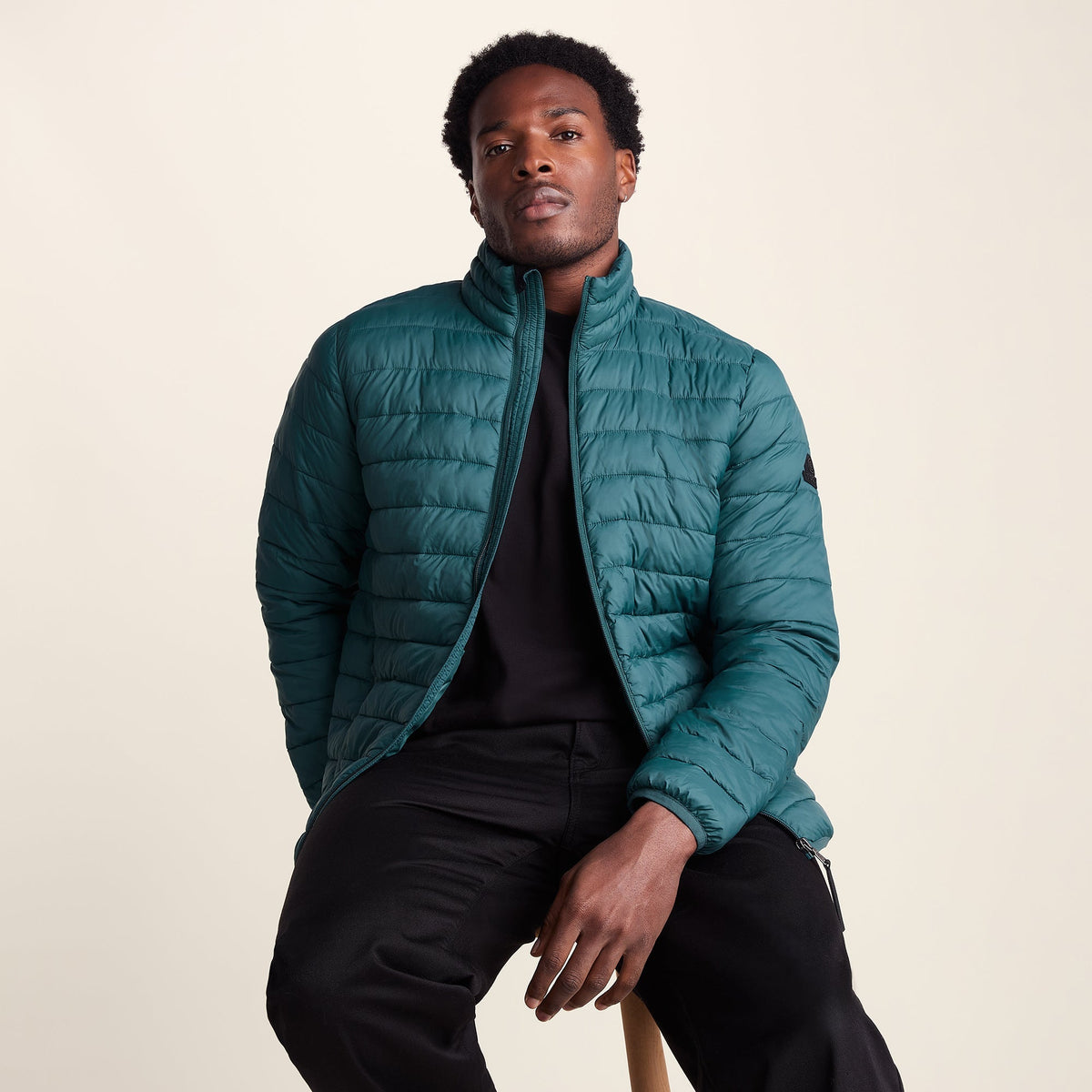 Gibson Mens Insulated Padded Jacket - Dark Turquoise
