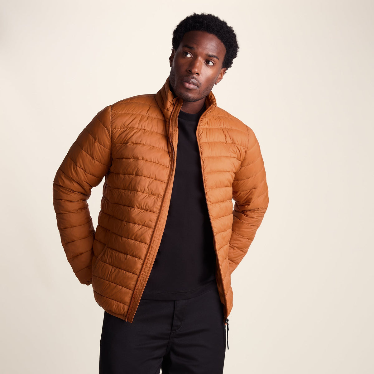 Gibson Mens Insulated Padded Jacket - Mahoganey
