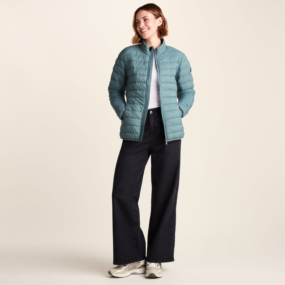 Gibson Womens Insulated Padded Jacket - Smokey Teal