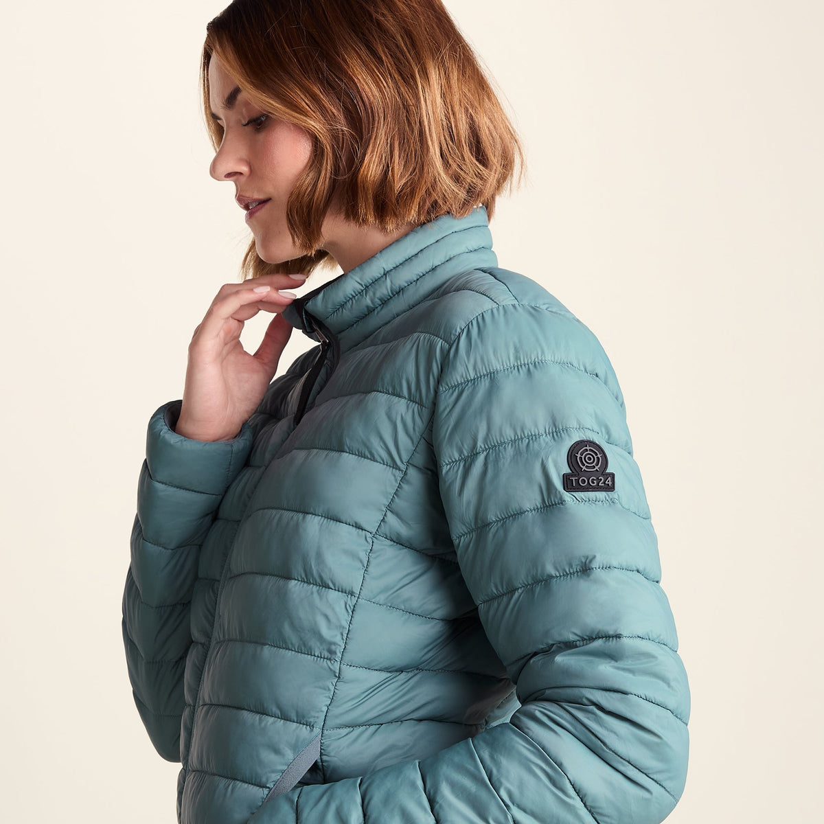 Gibson Womens Insulated Padded Jacket - Smokey Teal