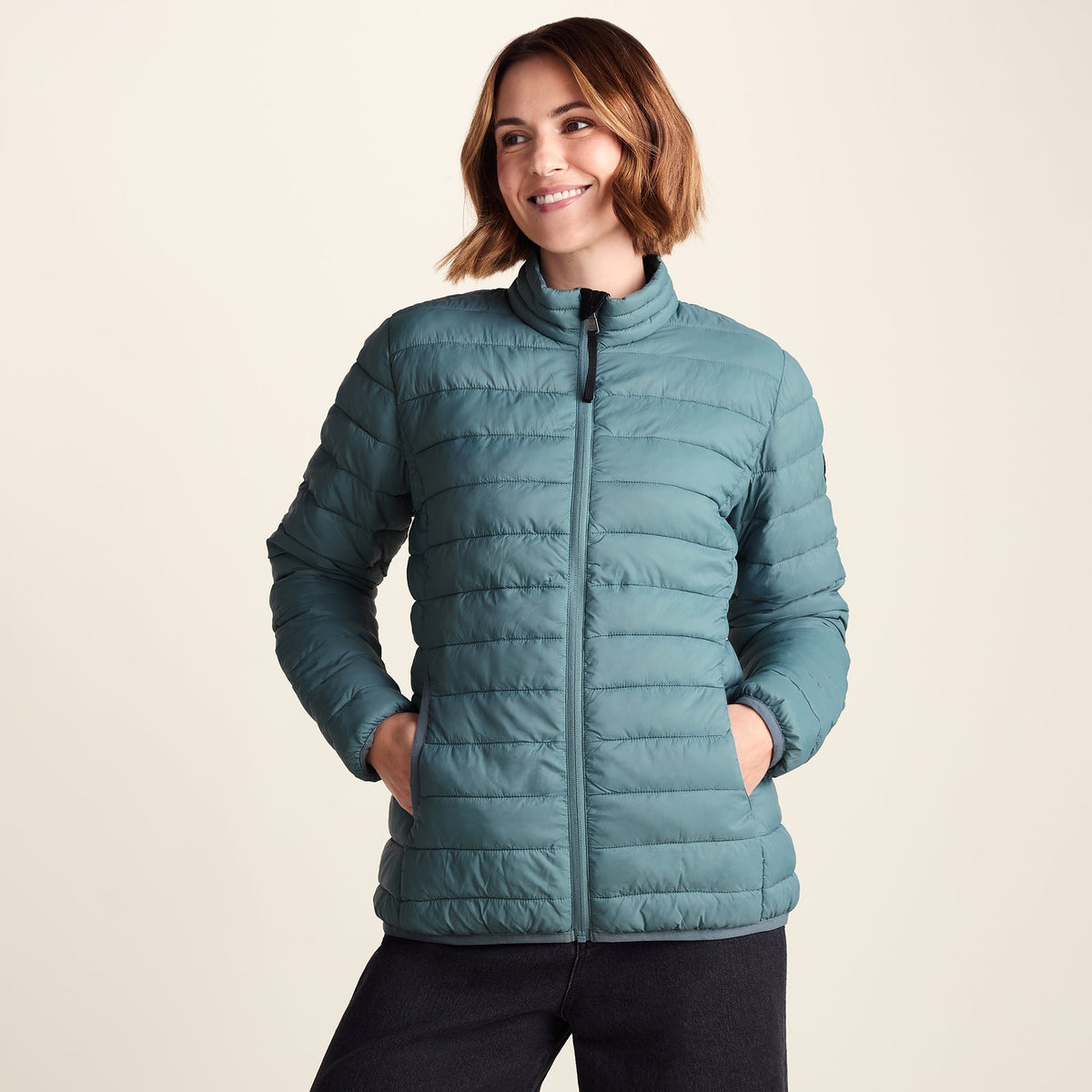 Gibson Womens Insulated Padded Jacket - Smokey Teal