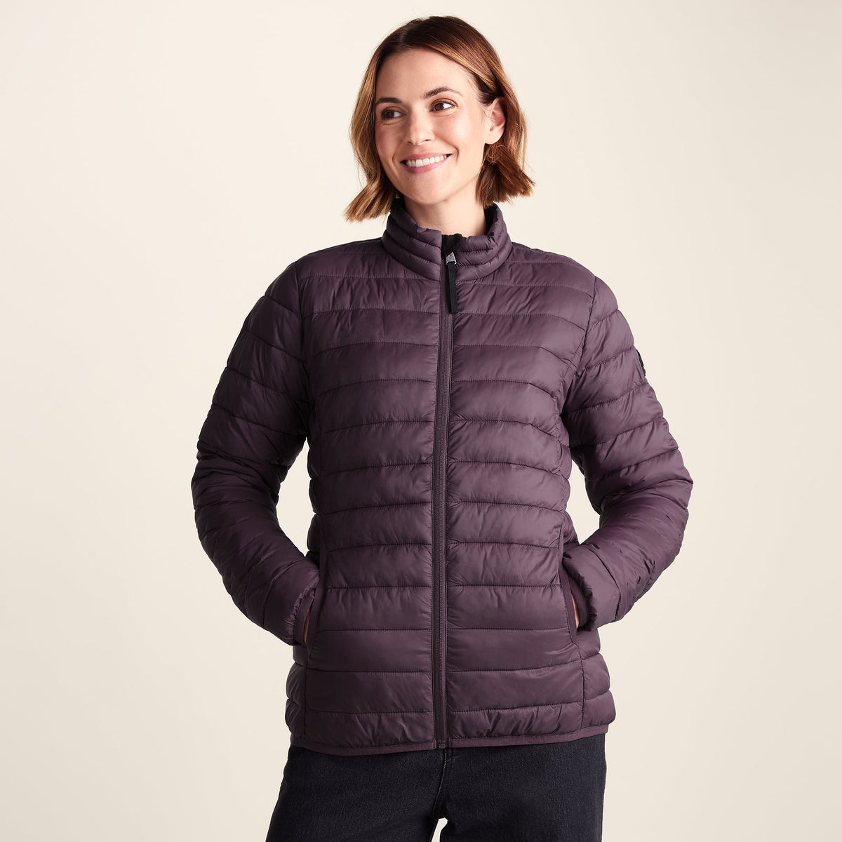 Gibson Womens Insulated Padded Jacket - Dark Mauve