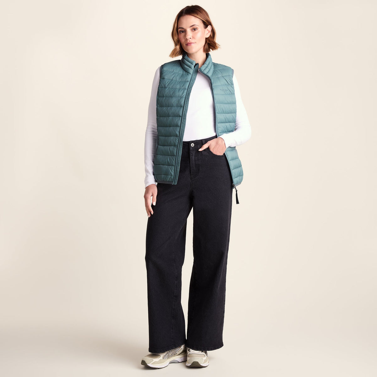 Gibson Womens Insulated Padded Gilet - Smokey Teal