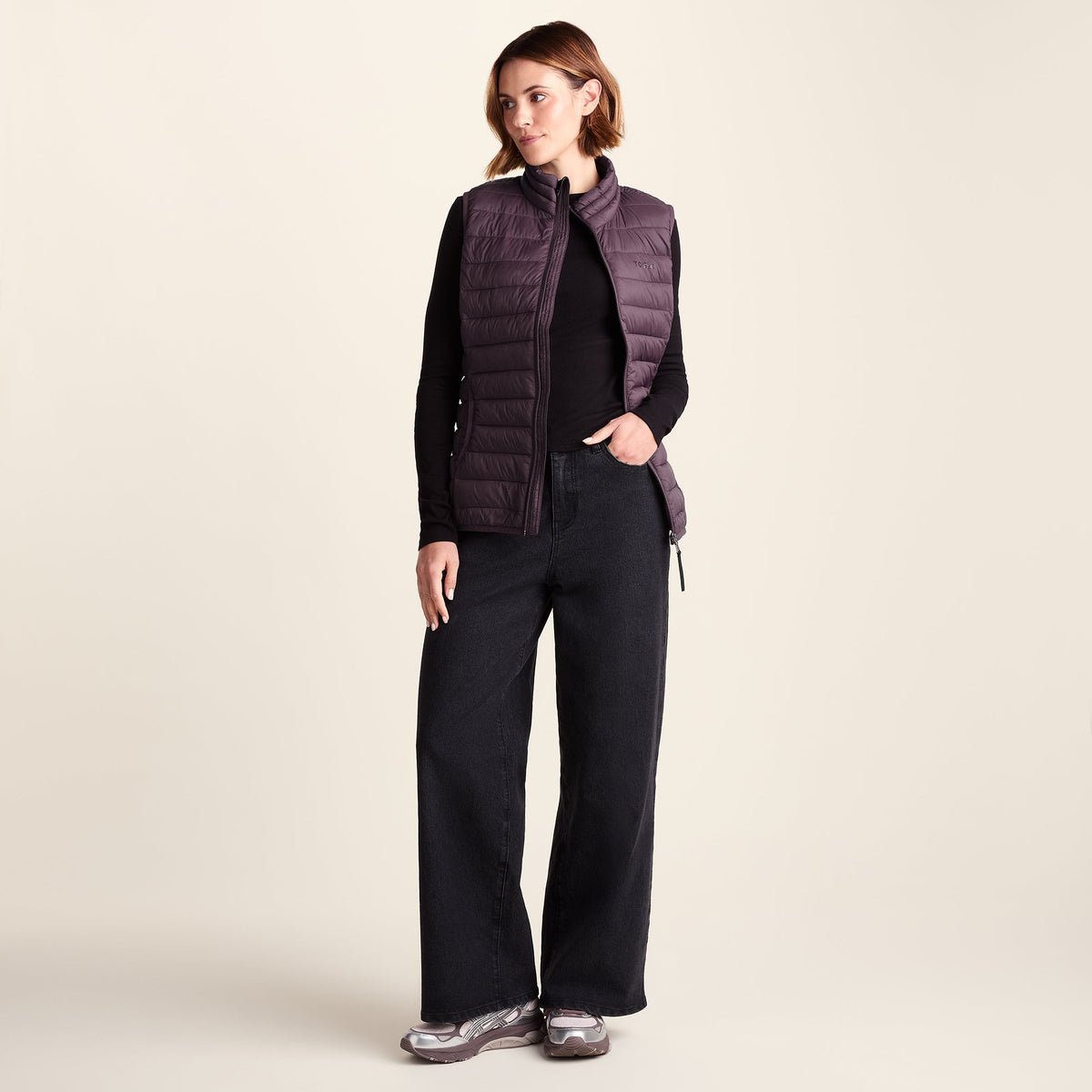 Gibson Womens Insulated Padded Gilet - Dark Mauve