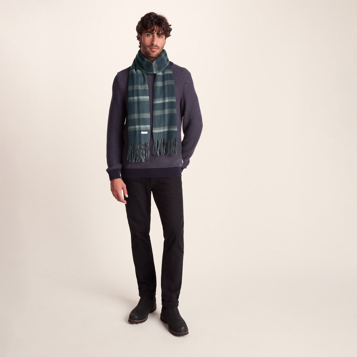Hayner Woven Scarf - Dark Indigo