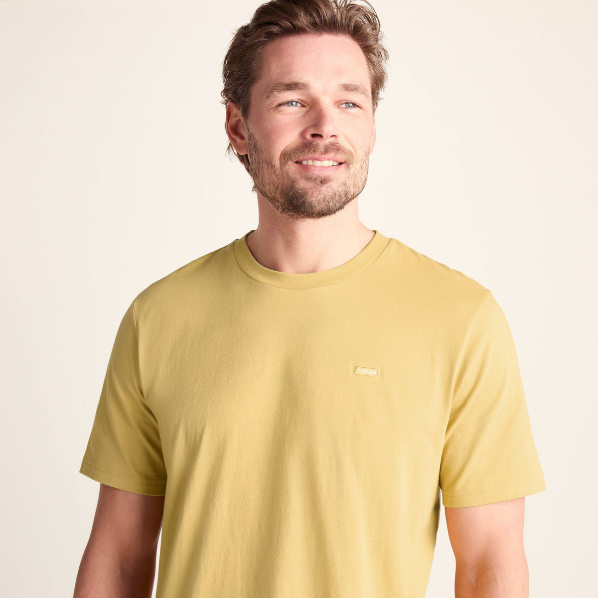 Howard Mens 100% Cotton Supersoft T-Shirt - Pale Amber