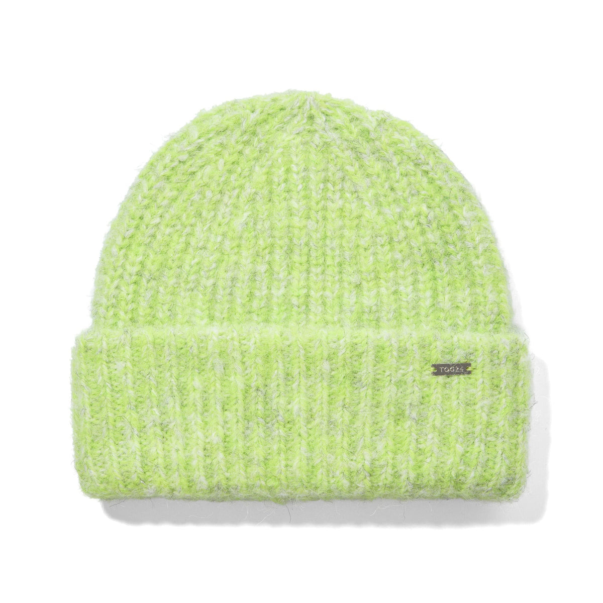 Isabella Supersoft Chunky Knit Beanie  - Lemon Lime Melange