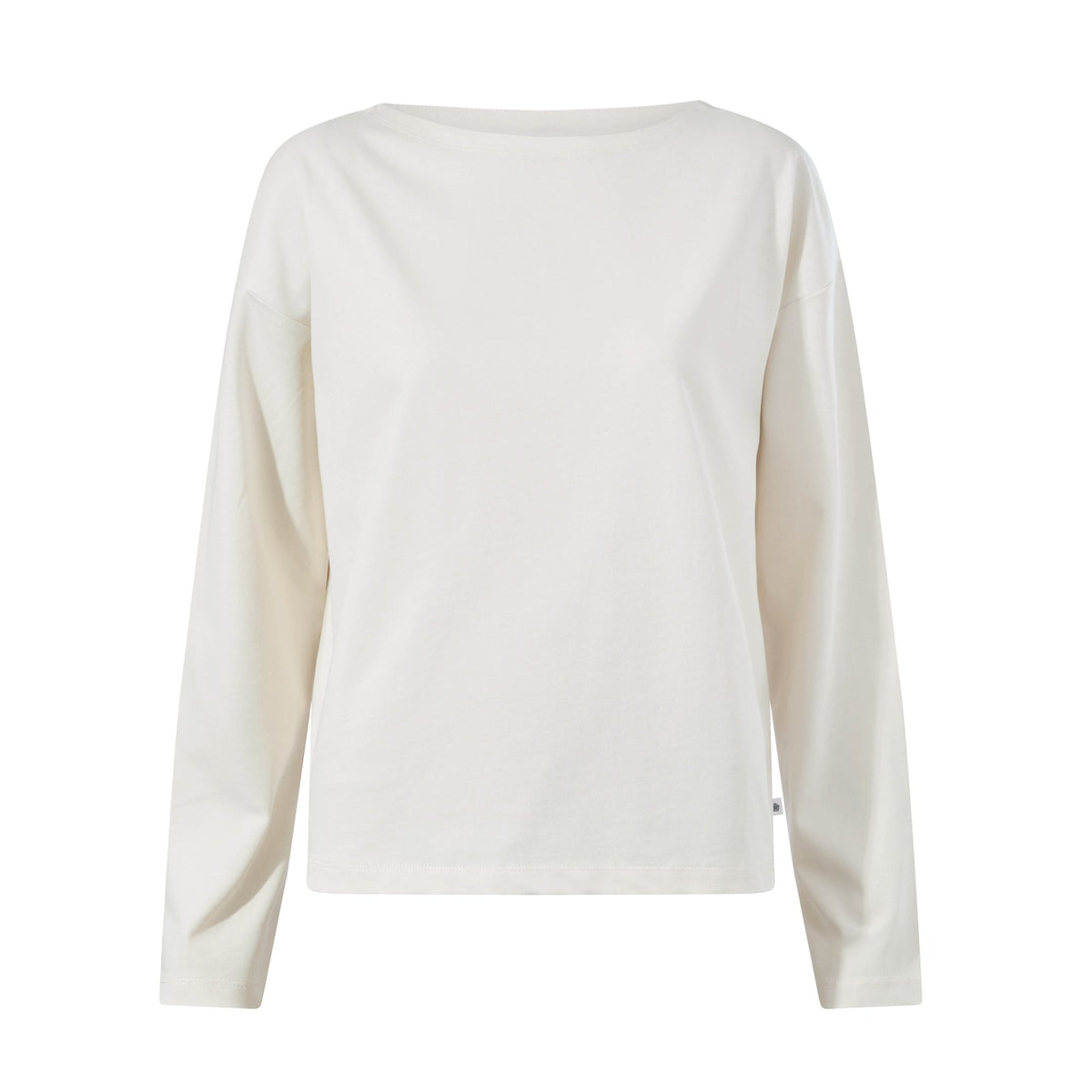 Ivy Womens Supersoft Cotton Boat Neck T-Shirt - Vanilla