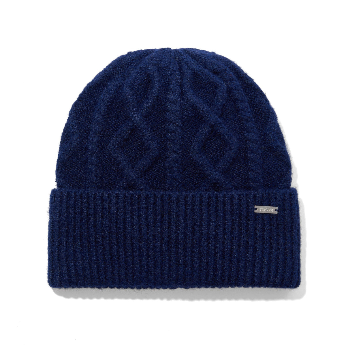 Janice Supersoft Cable Knit Beanie - Dark Indigo