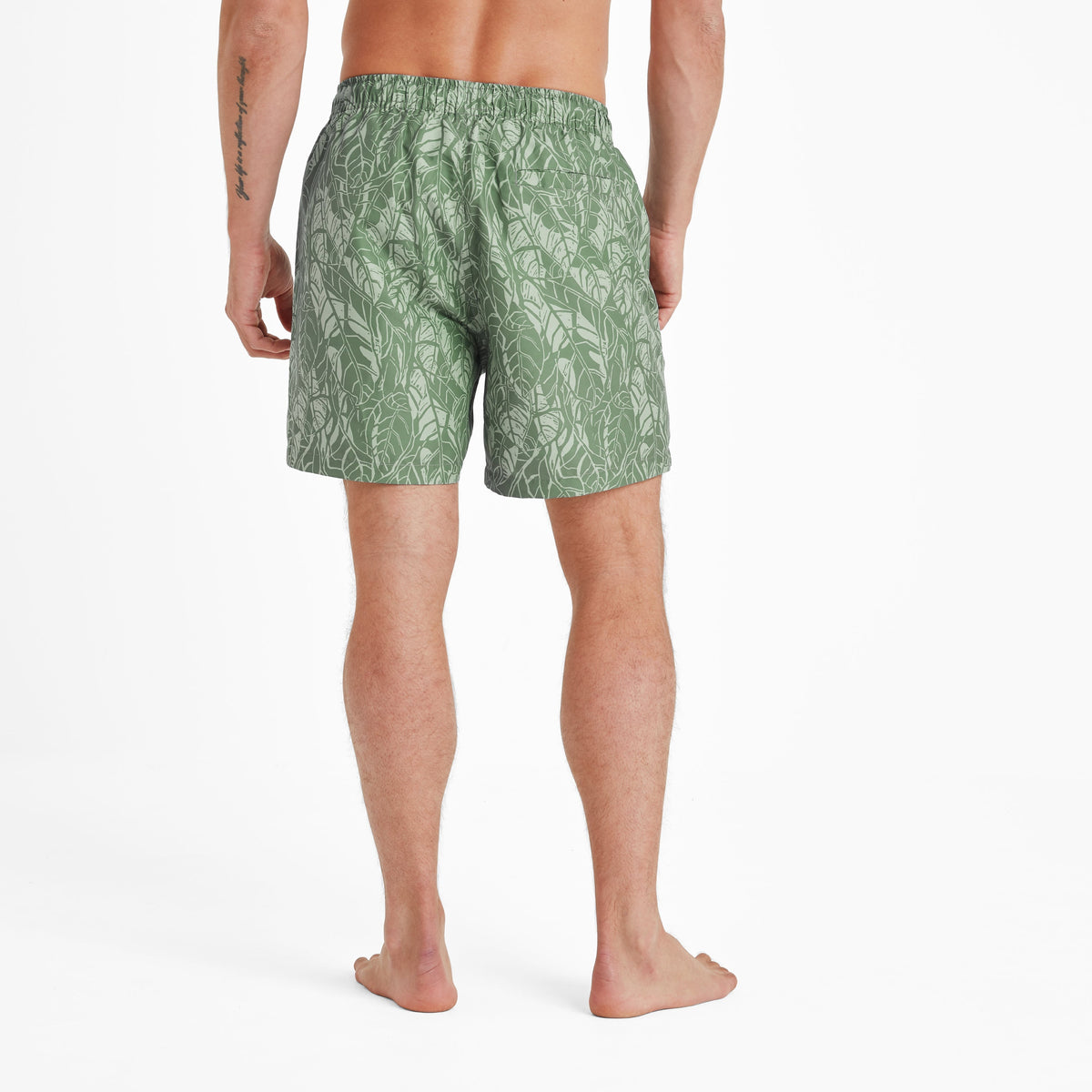 Kai Mens Swimshorts - Pistachio Palm Print