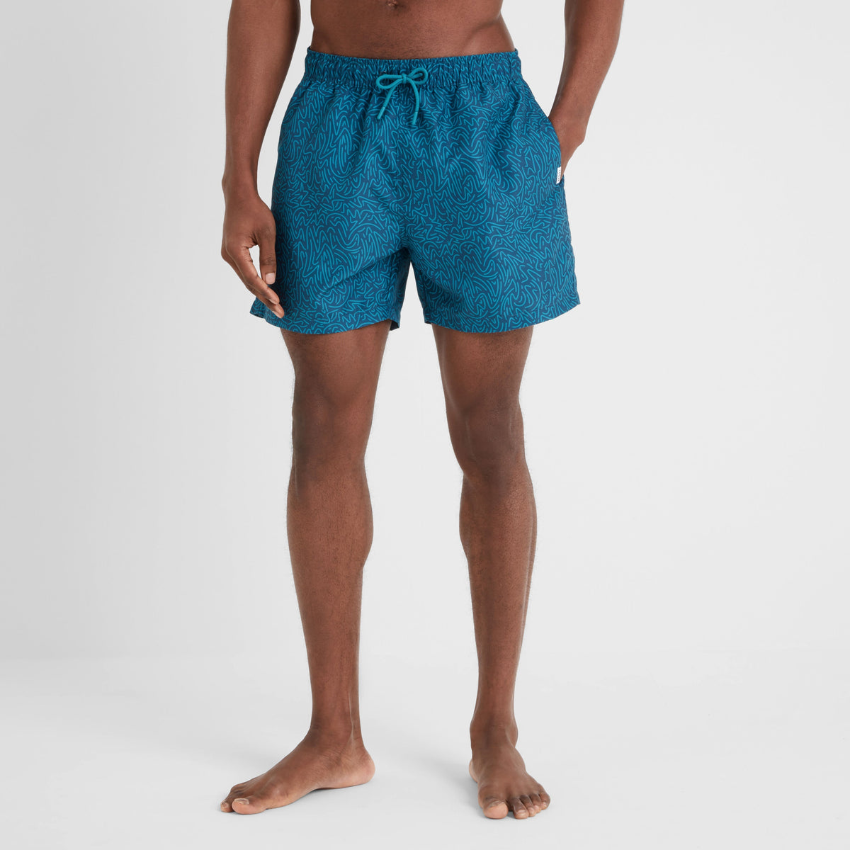 Kai Mens Swimshorts - Night Sea Sketch Print