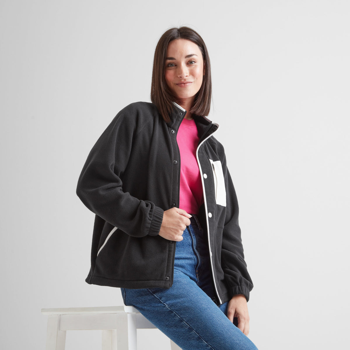 Kayford Womens Microfleece Jacket - Black