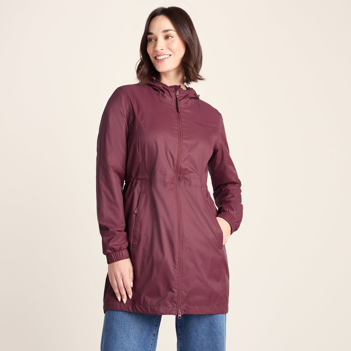 Kilnsey Womens Waterproof Jacket - Black Raspberry
