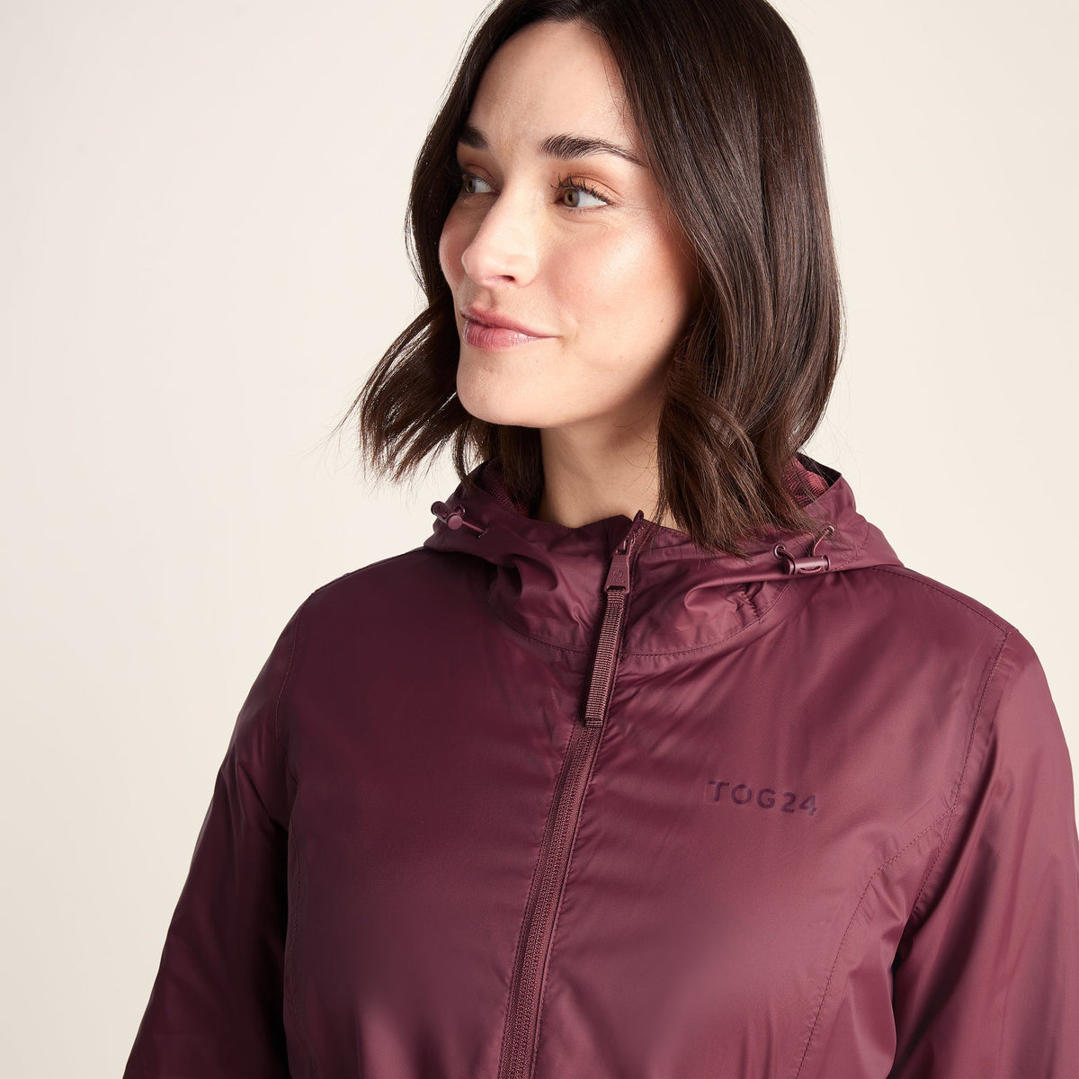 Kilnsey Womens Waterproof Jacket - Black Raspberry