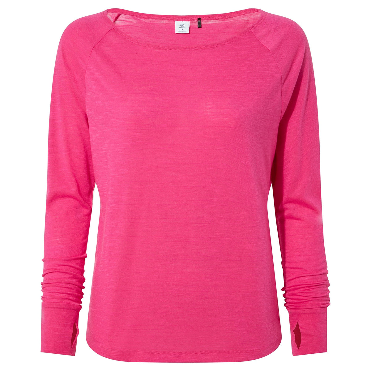 Knowles Womens Long Sleeve Tech Top - Vibrant Pink