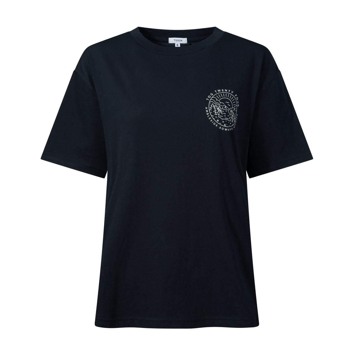 Lakeside Womens 100% Cotton Supersoft Relaxed Fit T-Shirt - Dark Indigo