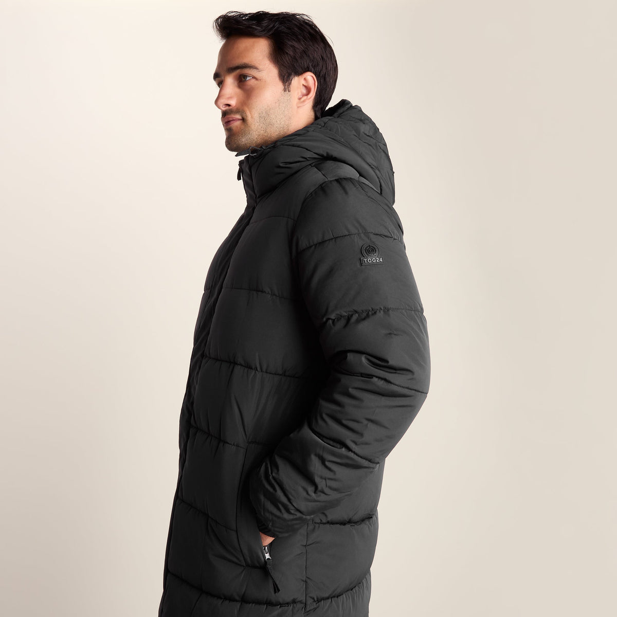 Langrick Mens Long Insulated Jacket - Black