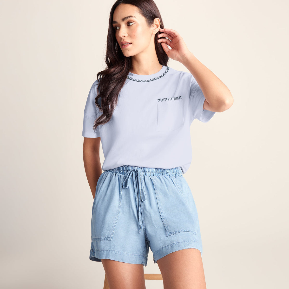 Laurie Womens 100% Cotton Supersoft Boxy Fit T-Shirt - Optic White