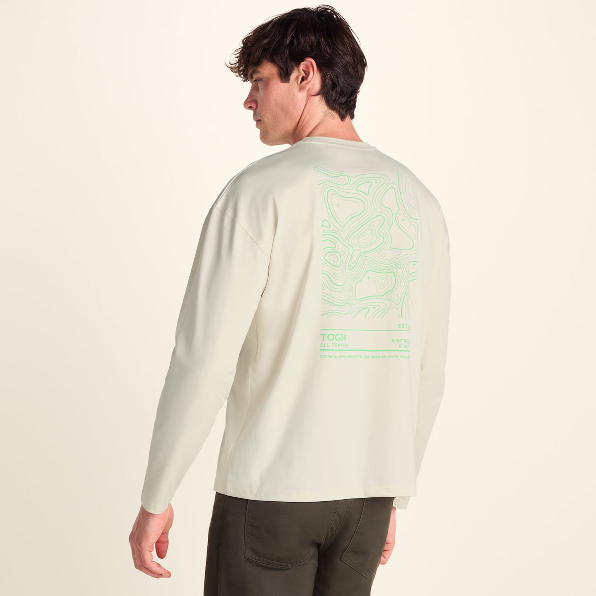 Lloyd Mens Premium Heavyweight 100% Cotton Jersey Top - Buttercream