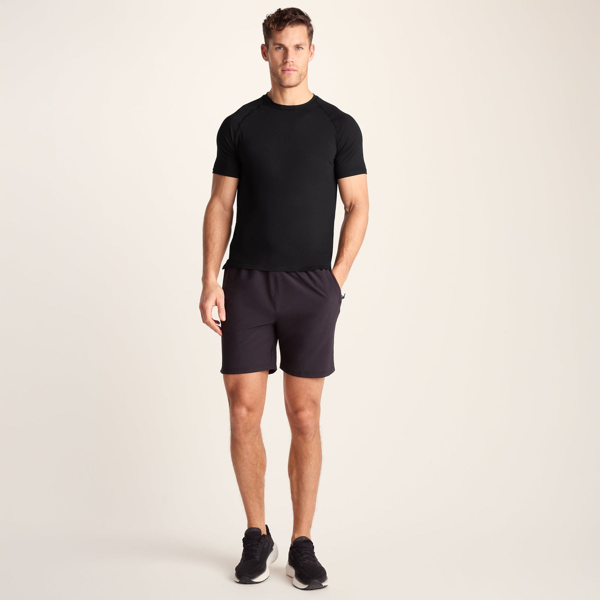 Maddox Mens Short Sleeve Performance T-Shirt - Black