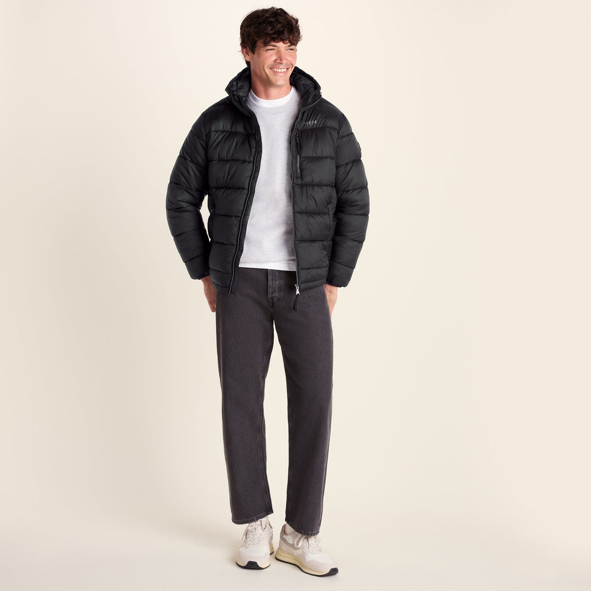 Maloney Mens Wind Resistant Insulated Jacket - Black