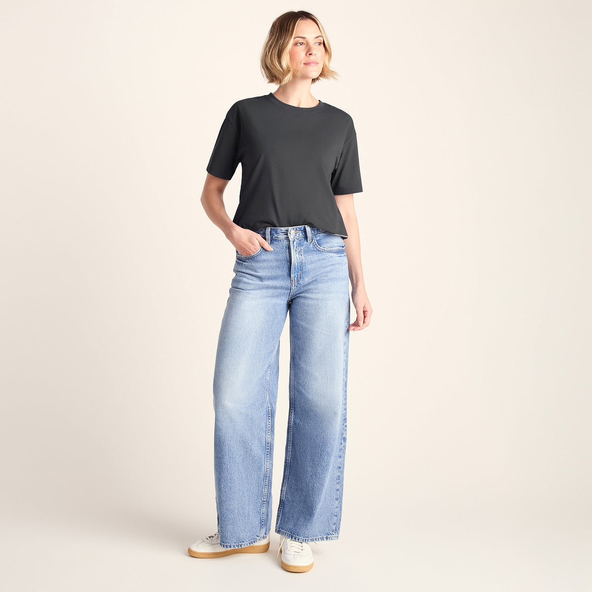 Margot Womens Supersoft Premium Relaxed Fit T-Shirt - Deep Slate