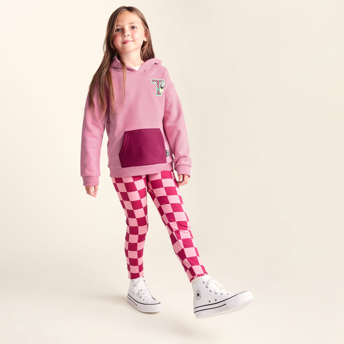 Masham Shaun the Sheep Kids Supersoft Overhead Hoodie - Beetroot Red