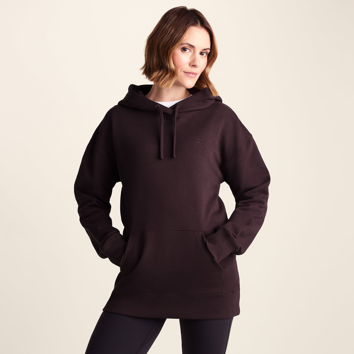 Meera Womens 100% Cotton Relaxed Fit Hoody - Huckleberry