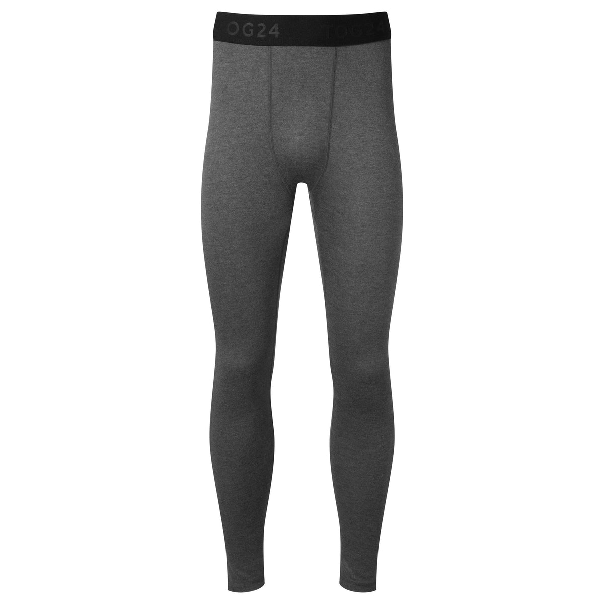 Meru Mens Cashmere Touch Base Layer Leggings - Dark Grey Marl