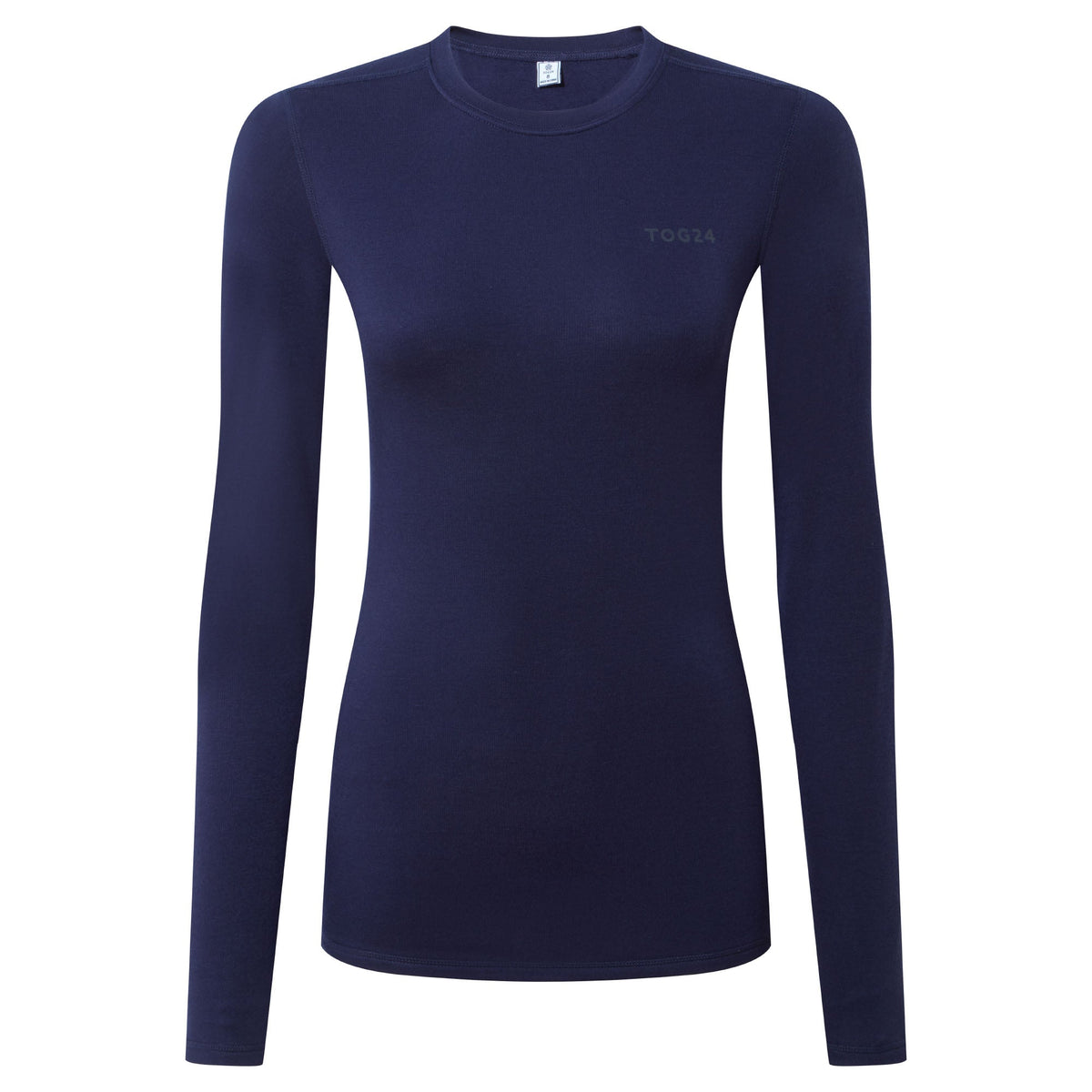 Meru Womens Cashmere Touch Crew Neck Base Layer - Oxford Blue