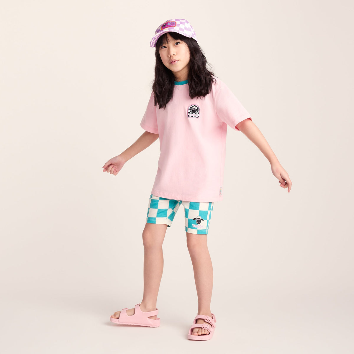 Najdi Kids Shaun the Sheep T-Shirt - Milkshake Pink