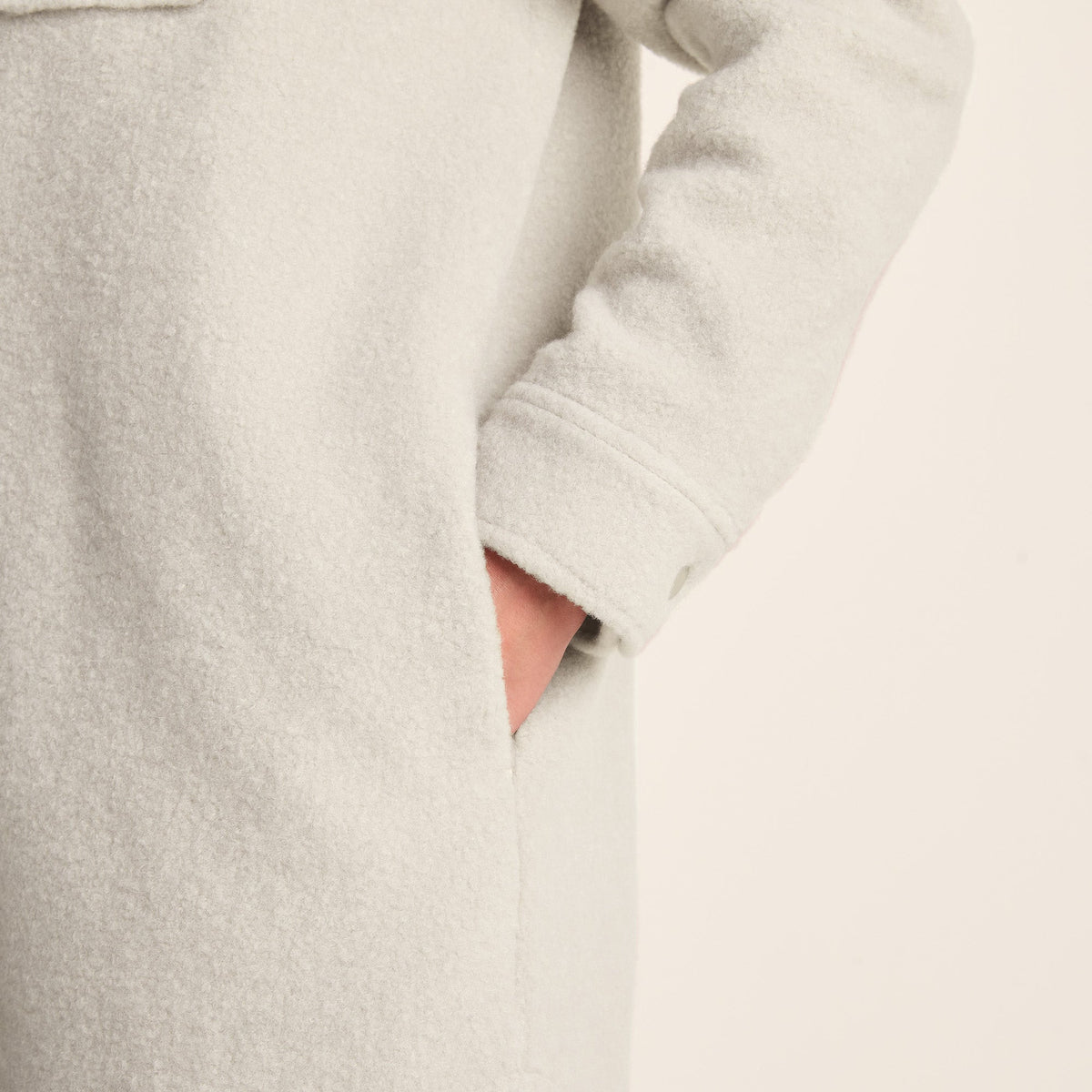 Nayla Womens Long Shacket - Warm Cloud
