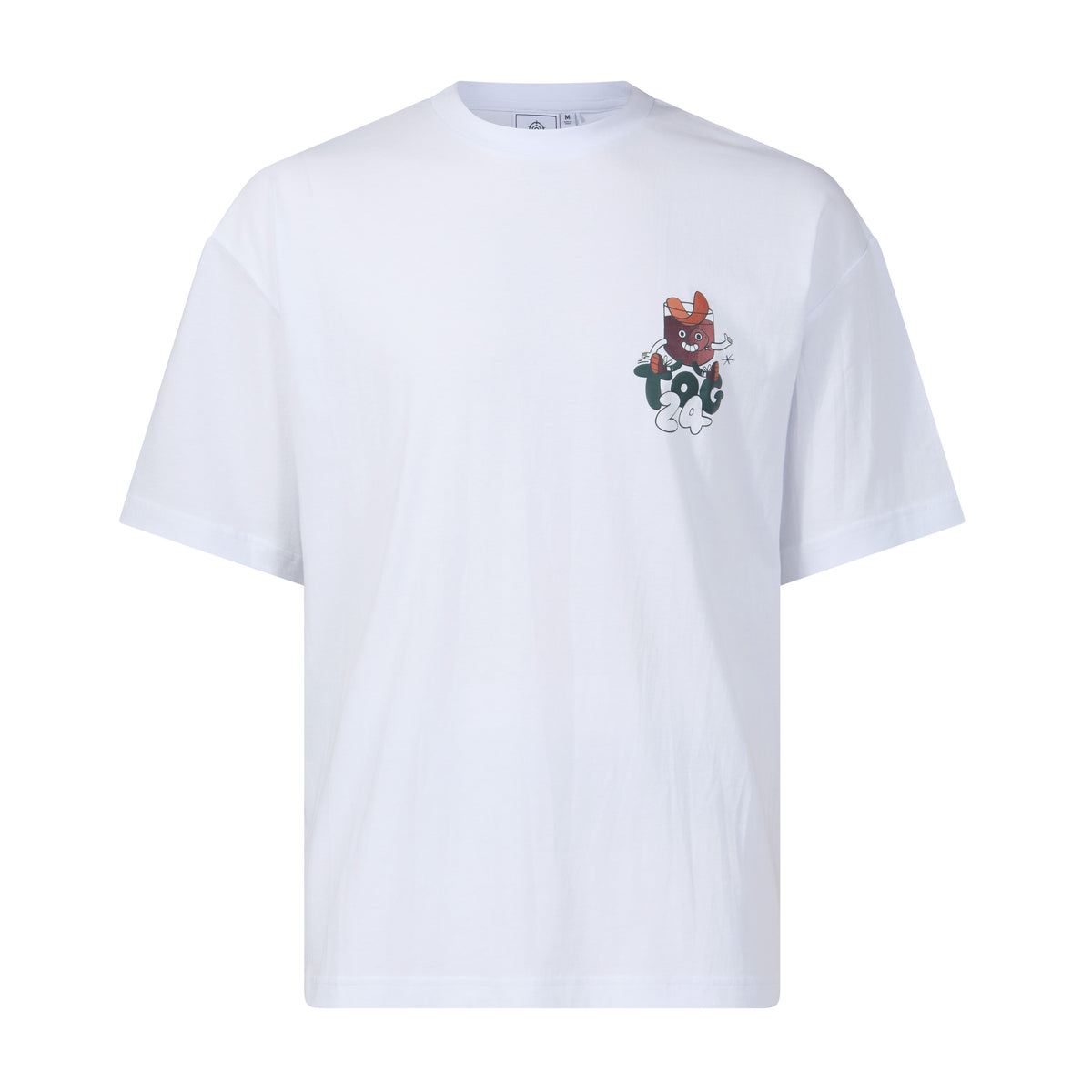 Negroni Mens Relaxed Fit 100% Cotton Supersoft Hattie Clark T-Shirt - Optic White