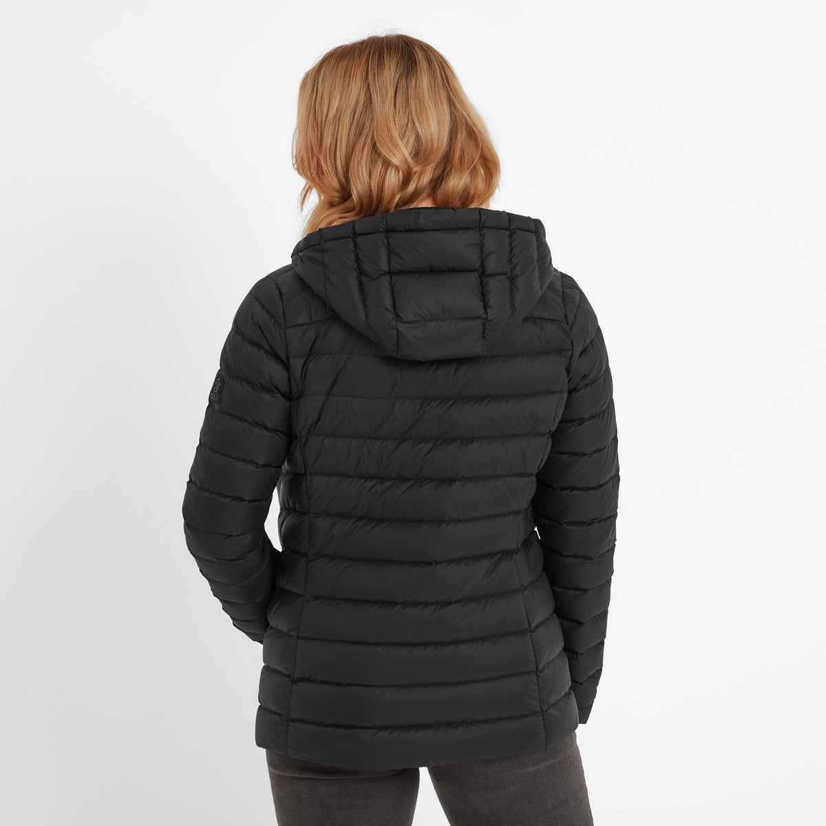North Womens RDS Certified Down Hooded Jacket - Black