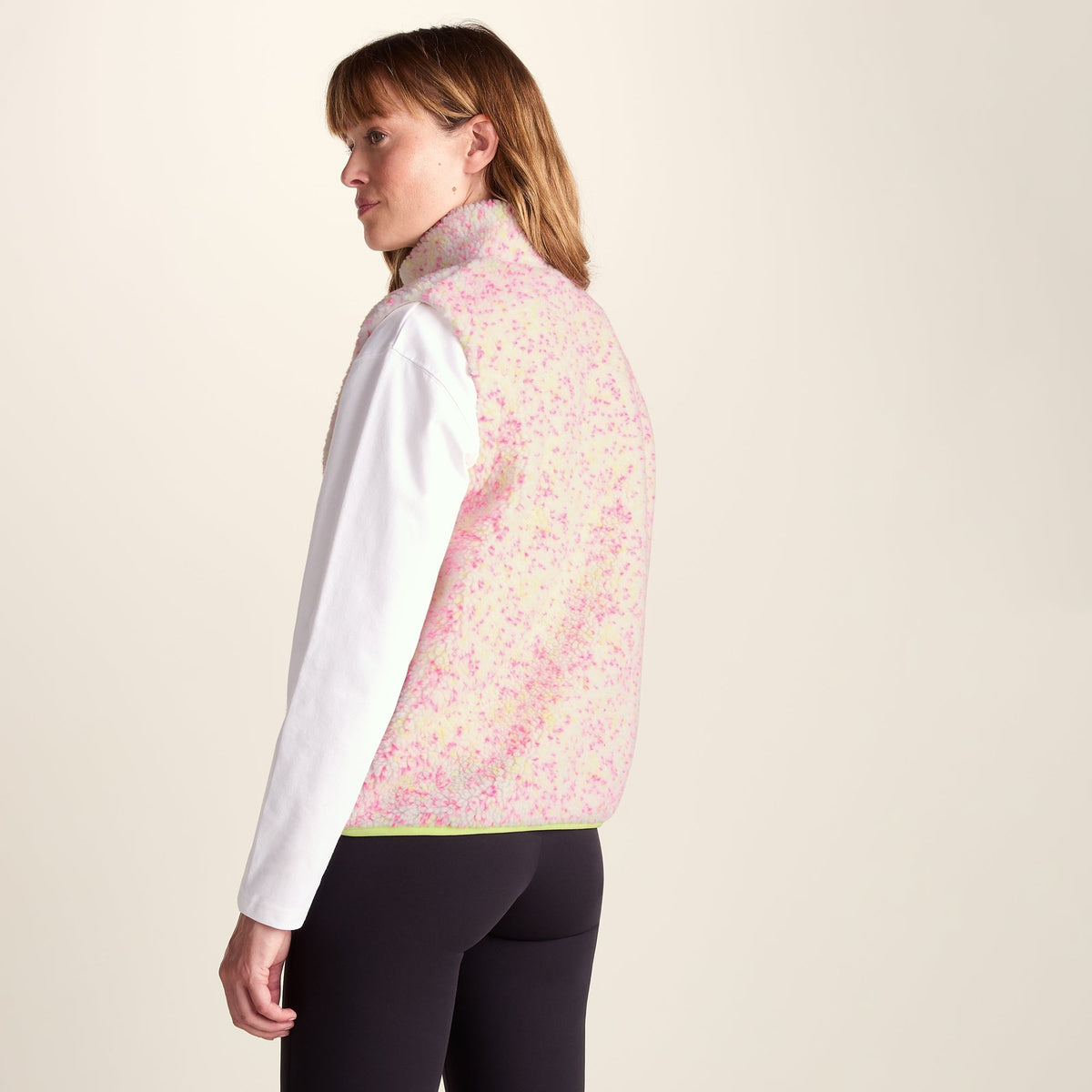 Olga Womens Thermal Sherpa Gilet - Vanilla Nep