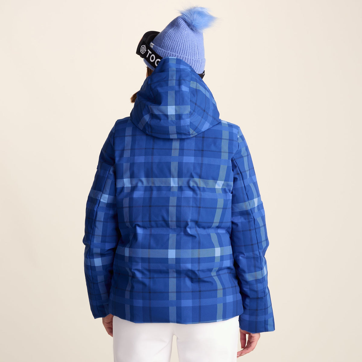 Orelle Womens Insulated Ski Jacket - Cobalt Blue Check