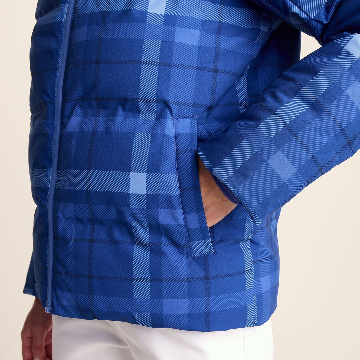 Orelle Womens Insulated Ski Jacket - Cobalt Blue Check