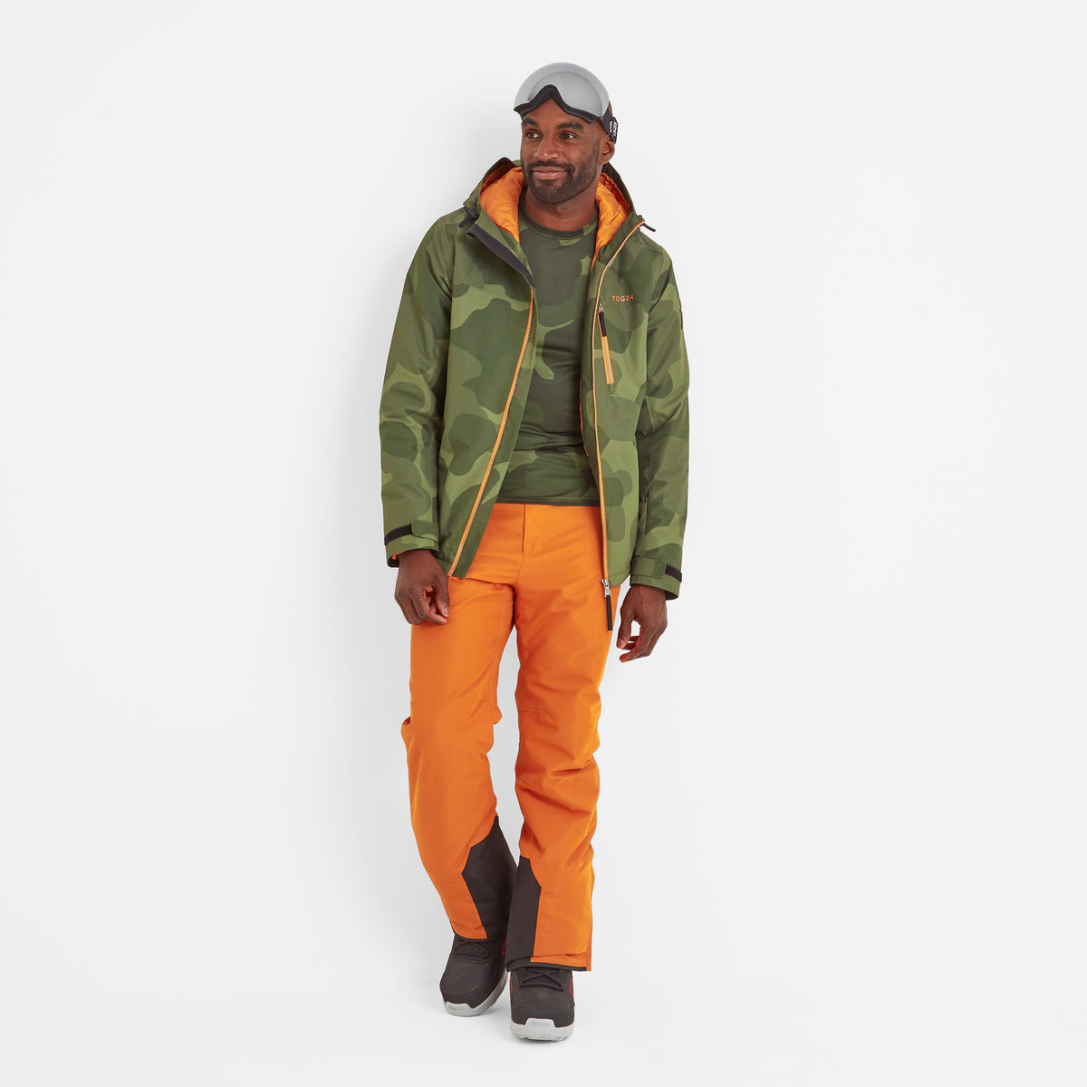 Palisade Mens Ski Jacket - Khaki Pixel Camo