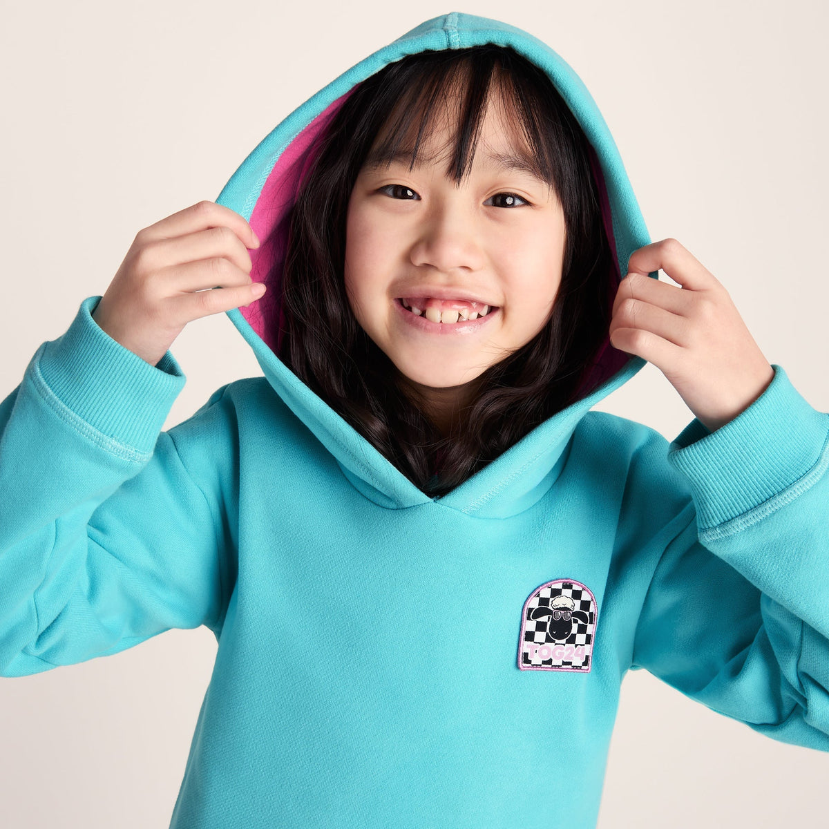 Pelibuey Kids Shaun the Sheep Hoody - Bubblegum Blue