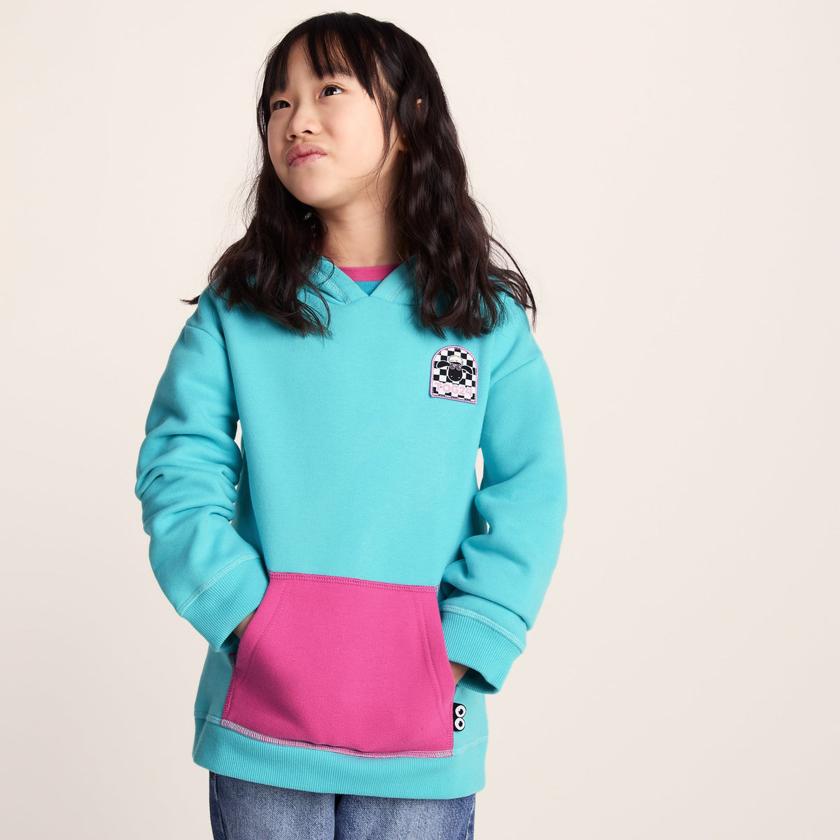 Pelibuey Kids Shaun the Sheep Hoody - Bubblegum Blue
