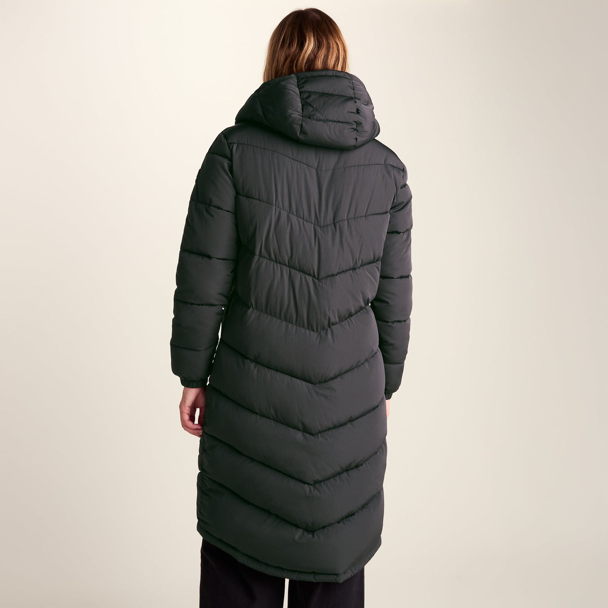 Raleigh Womens Long Insulated Jacket - Washed Black