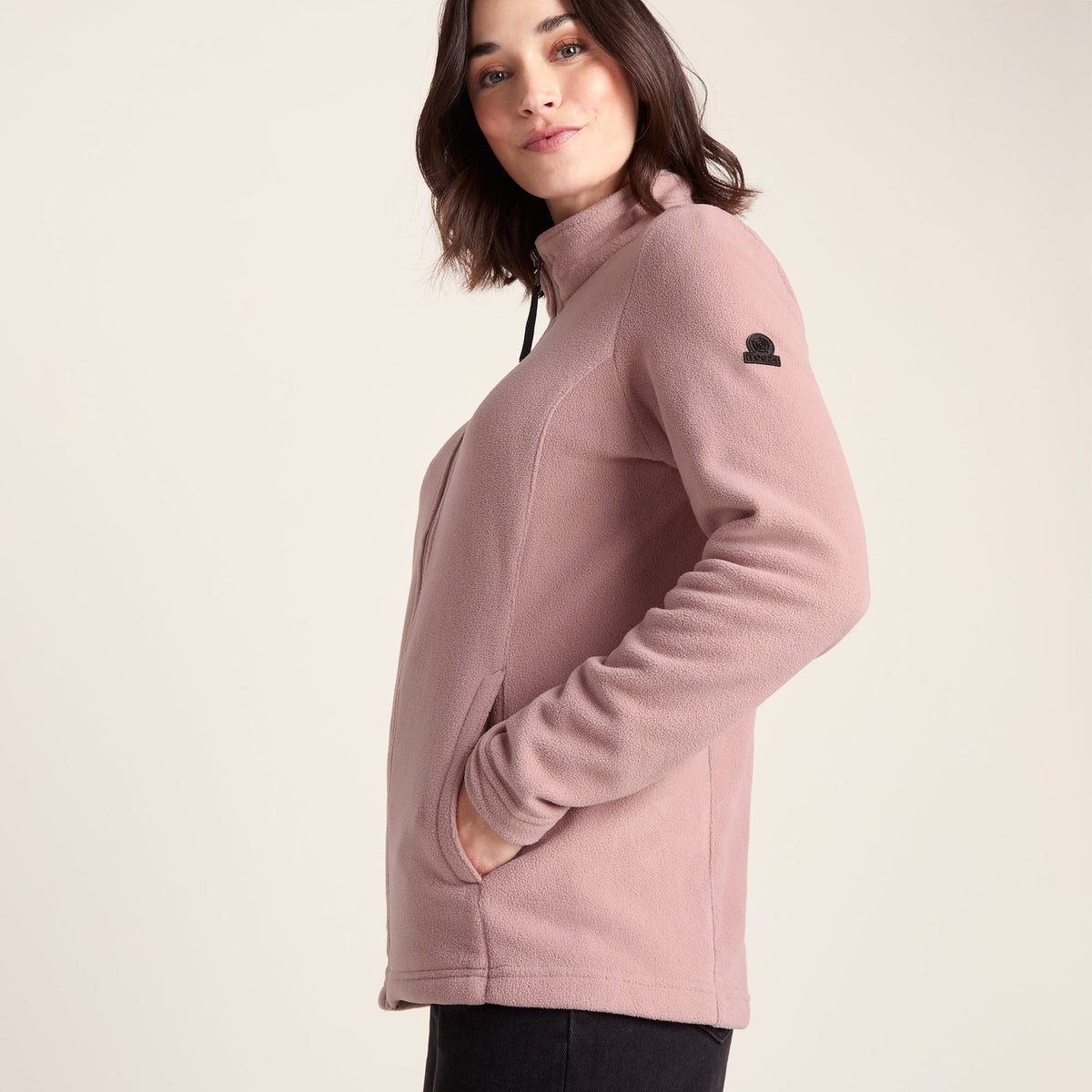 Revive Womens Fleece Jacket - Faded Pink