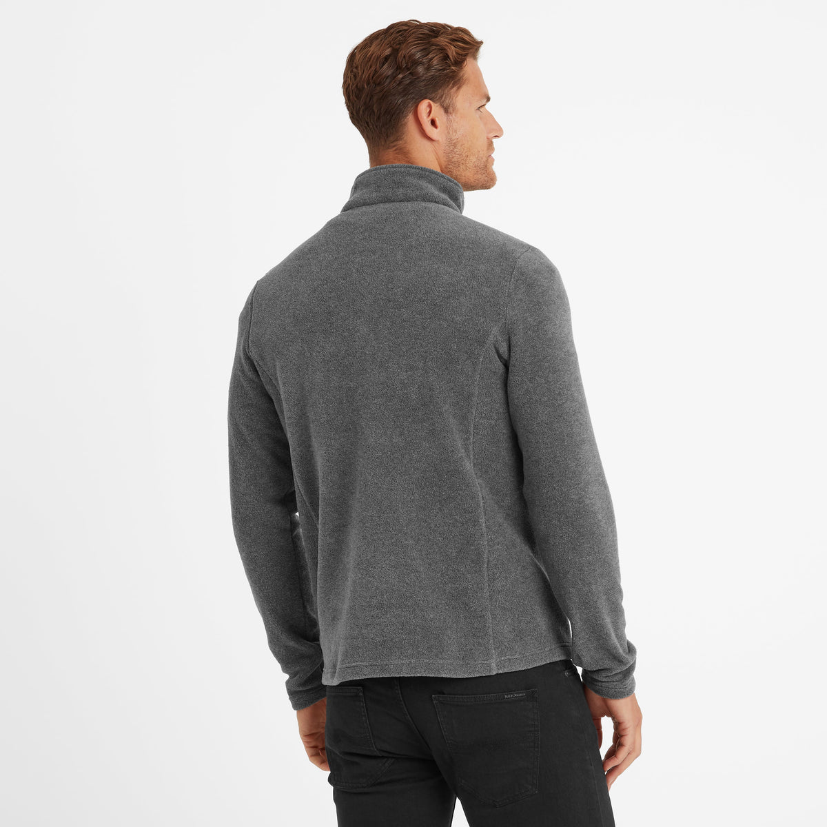 Revive Mens Quarter Zip Fleece - Grey Marl