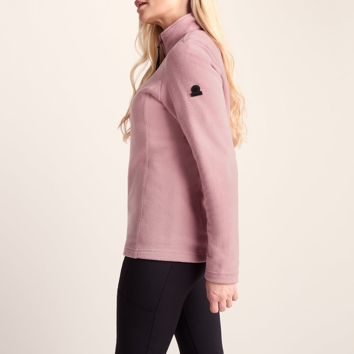 Revive Womens Quarter Zip Fleece - Faded Pink